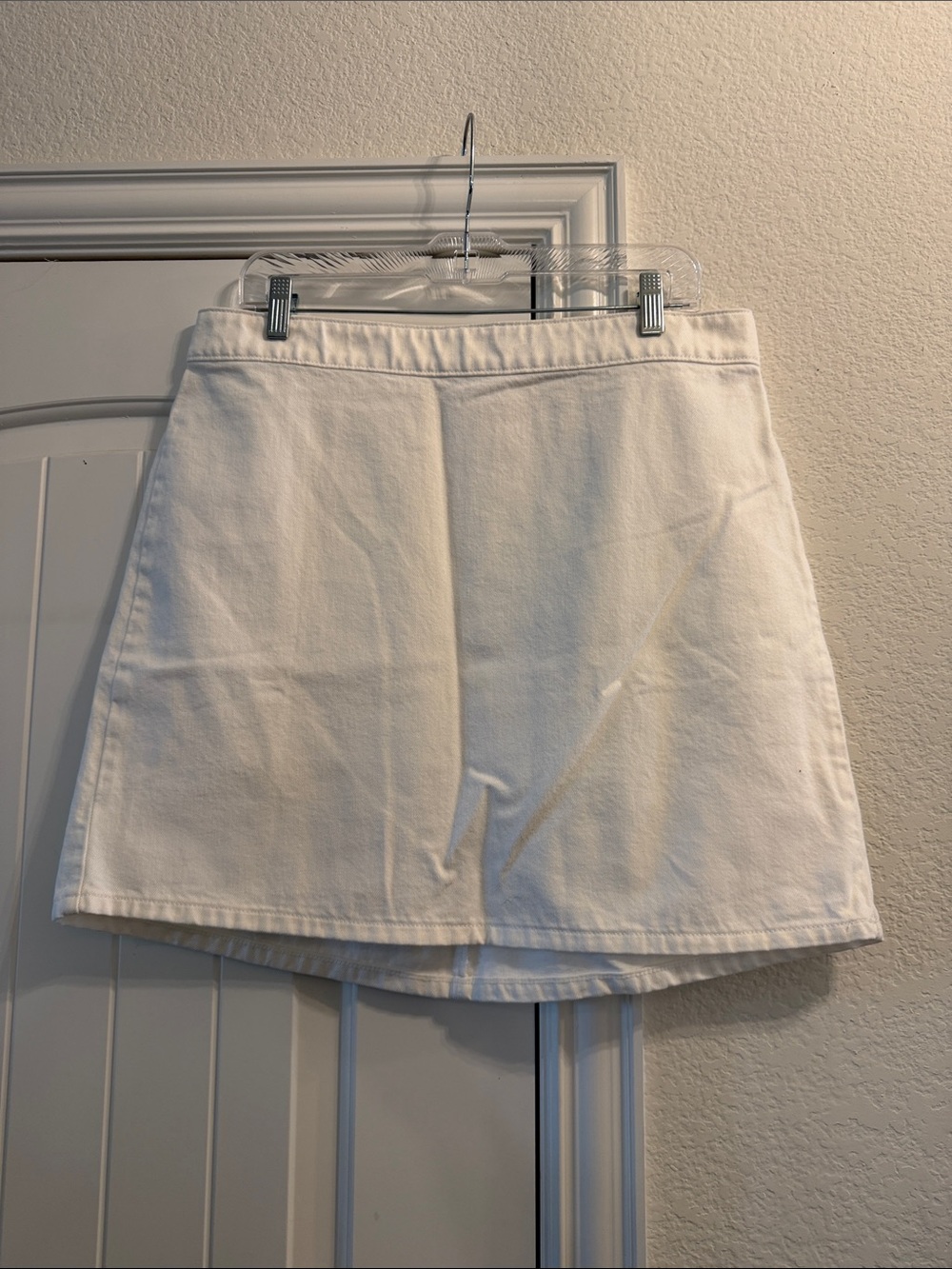 Madewell White Denim Skirt, Sz 30 NWT